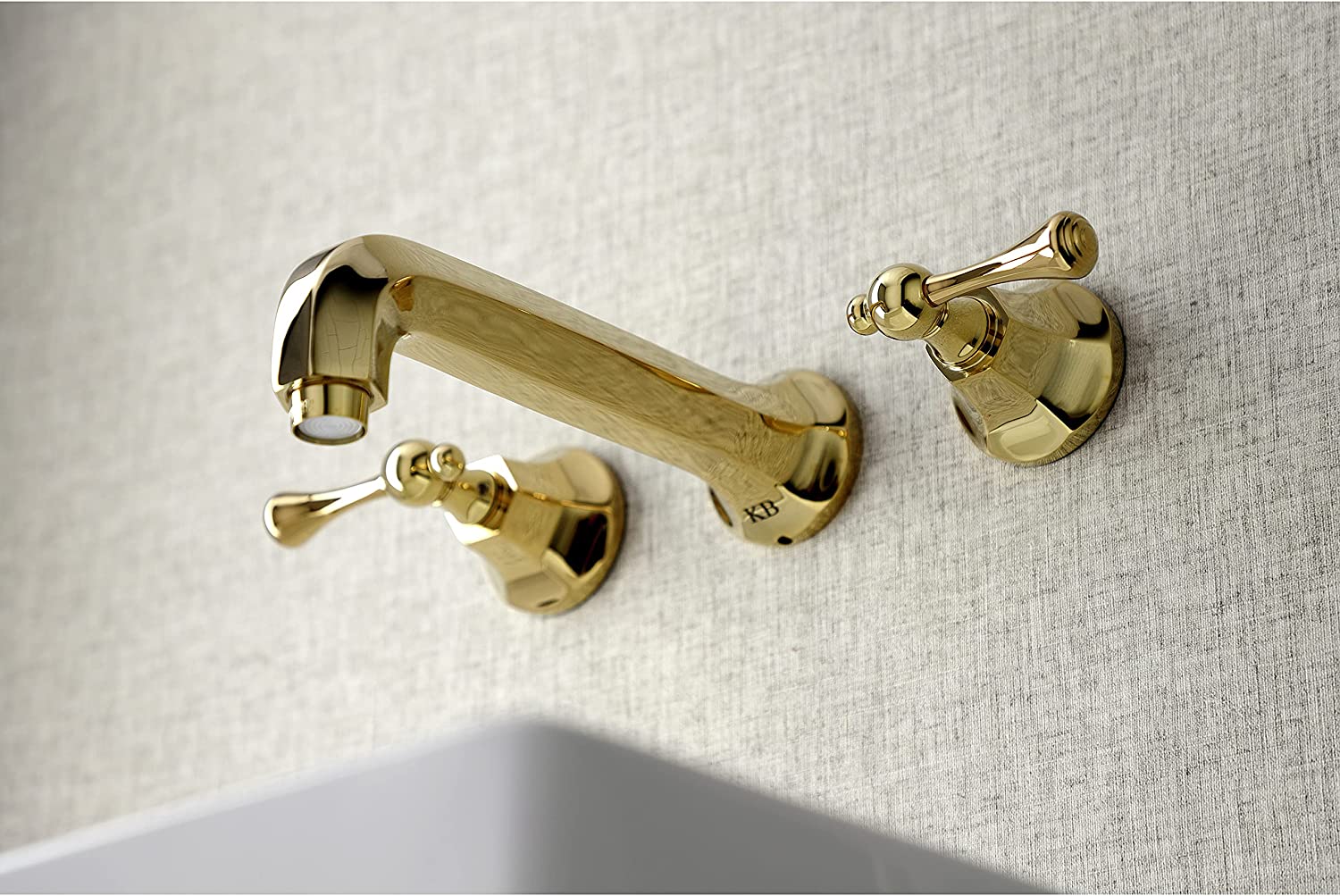 Kingston Brass KS4122BL Metropolitan Bathroom Faucet, Polished Brass