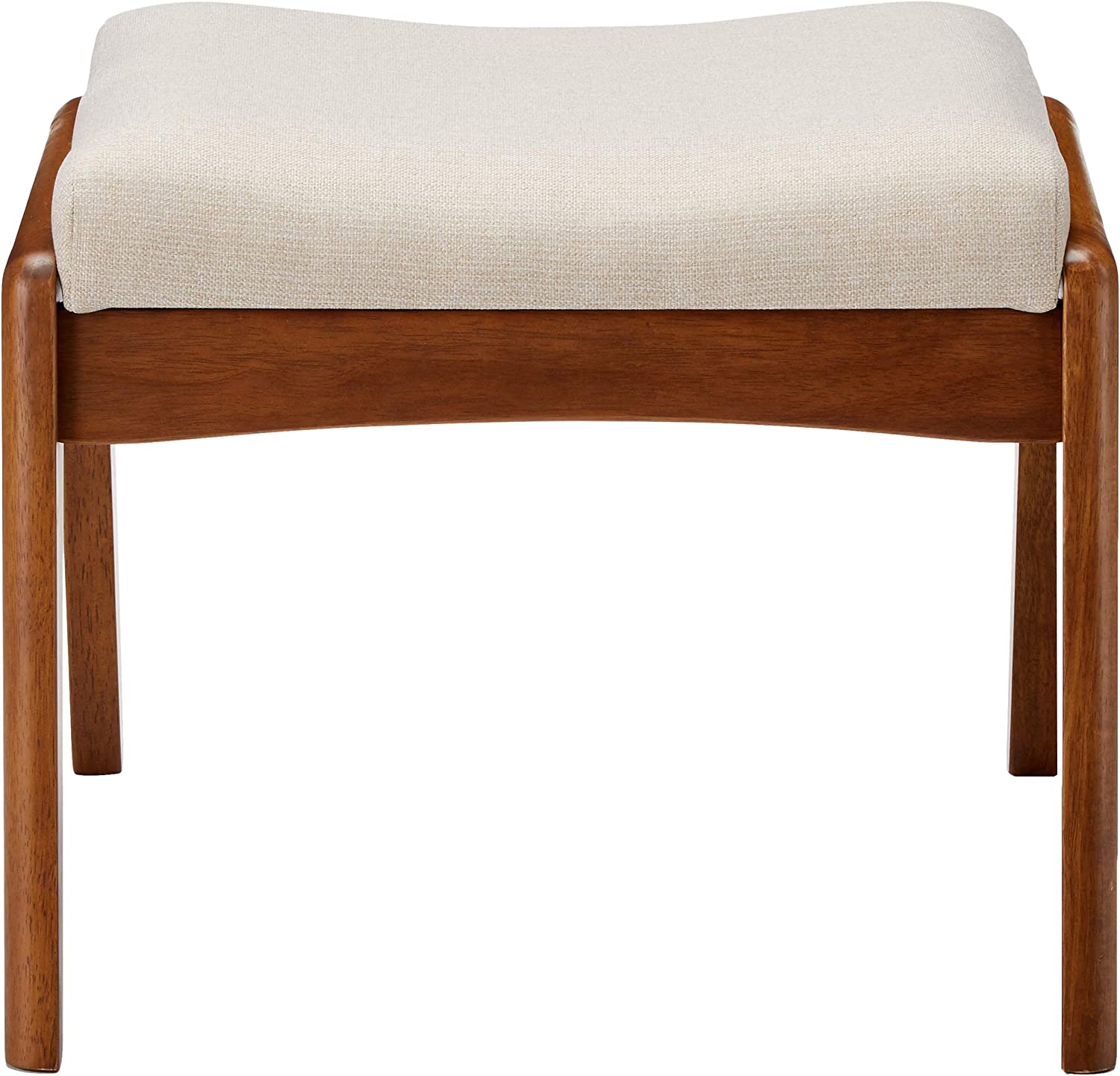 Baxton Studio Roxy Ottoman Light Beige