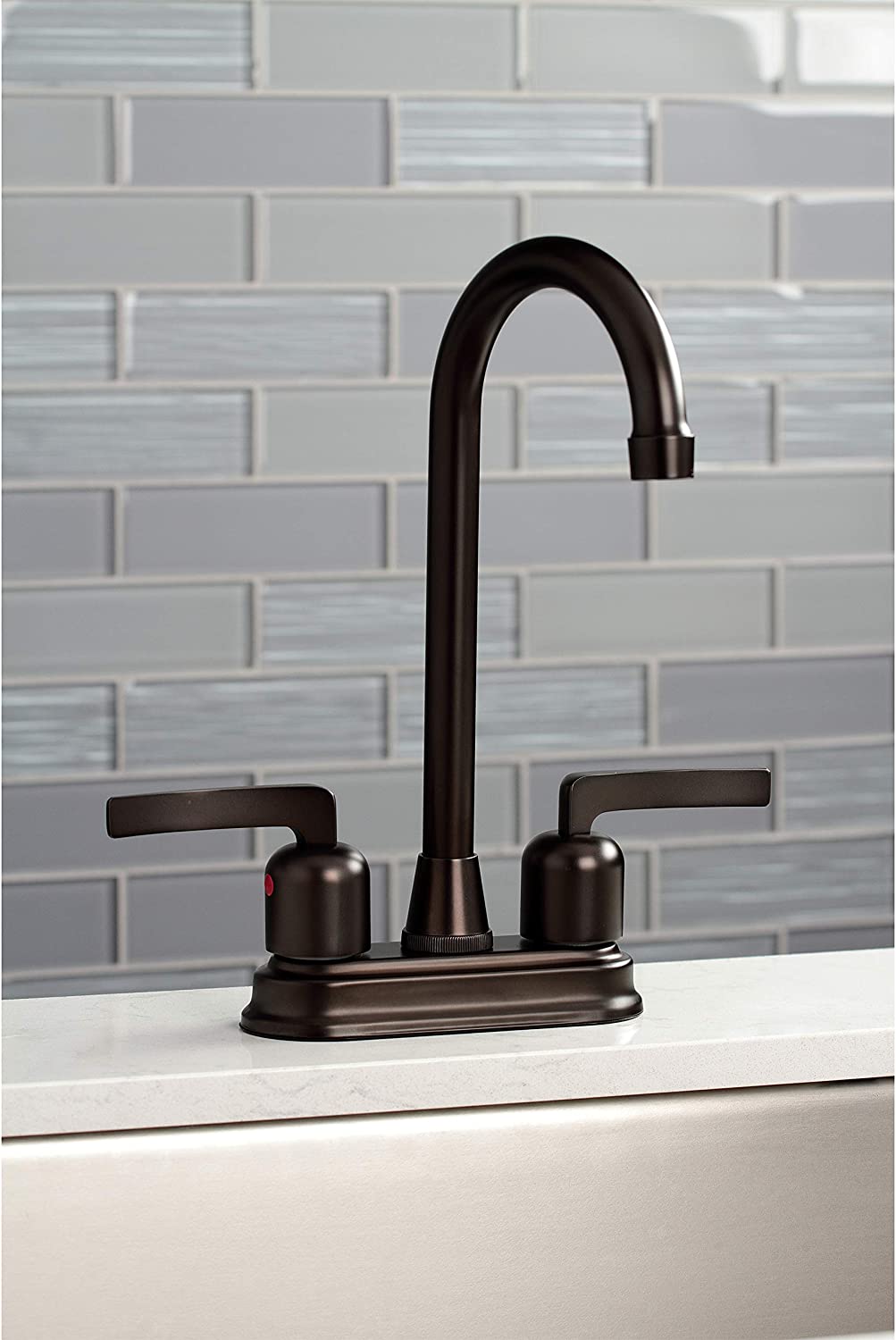 Kingston Brass KB8495EFL Centurion Bar Faucet, Oil Rubbed Bronze