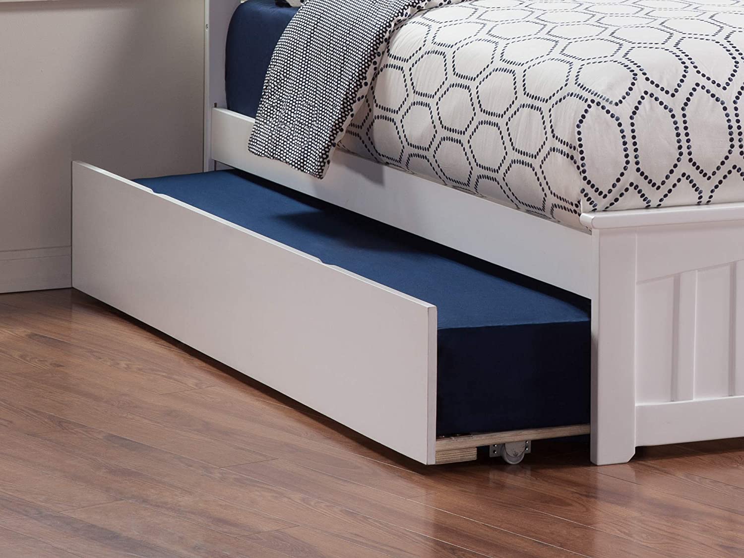 Urban Trundle Bed Twin Extra Long in White