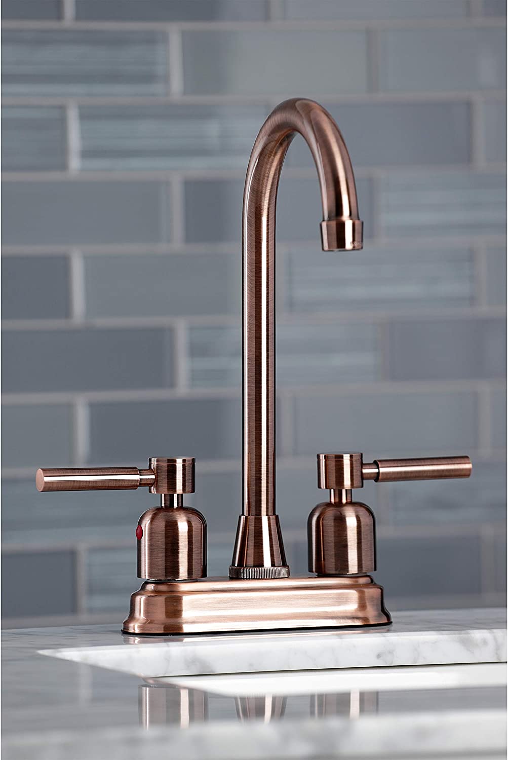 Kingston Brass KB849DLAC Concord Bar Faucet, Antique Copper