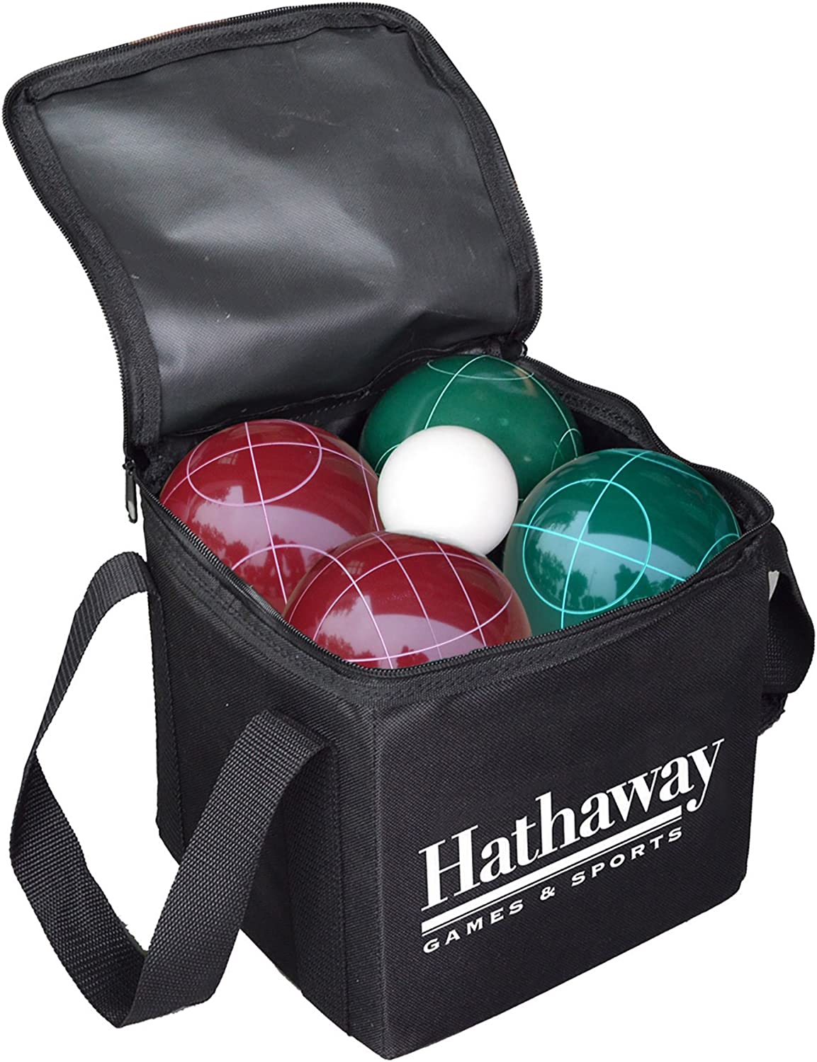 Hathaway Bocce Ball Set, Green,Red