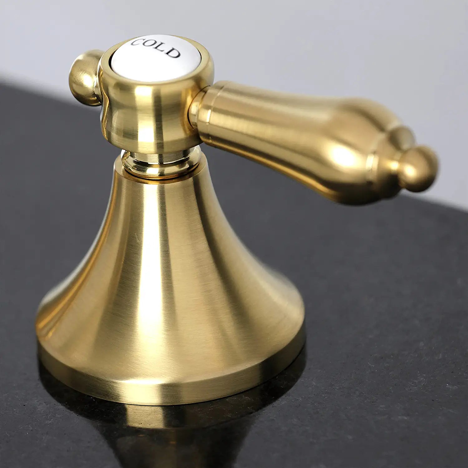 Kingston Brass KC7067BAL Heirloom 8 in. Widespread Bathroom Faucet, Brushed Brass