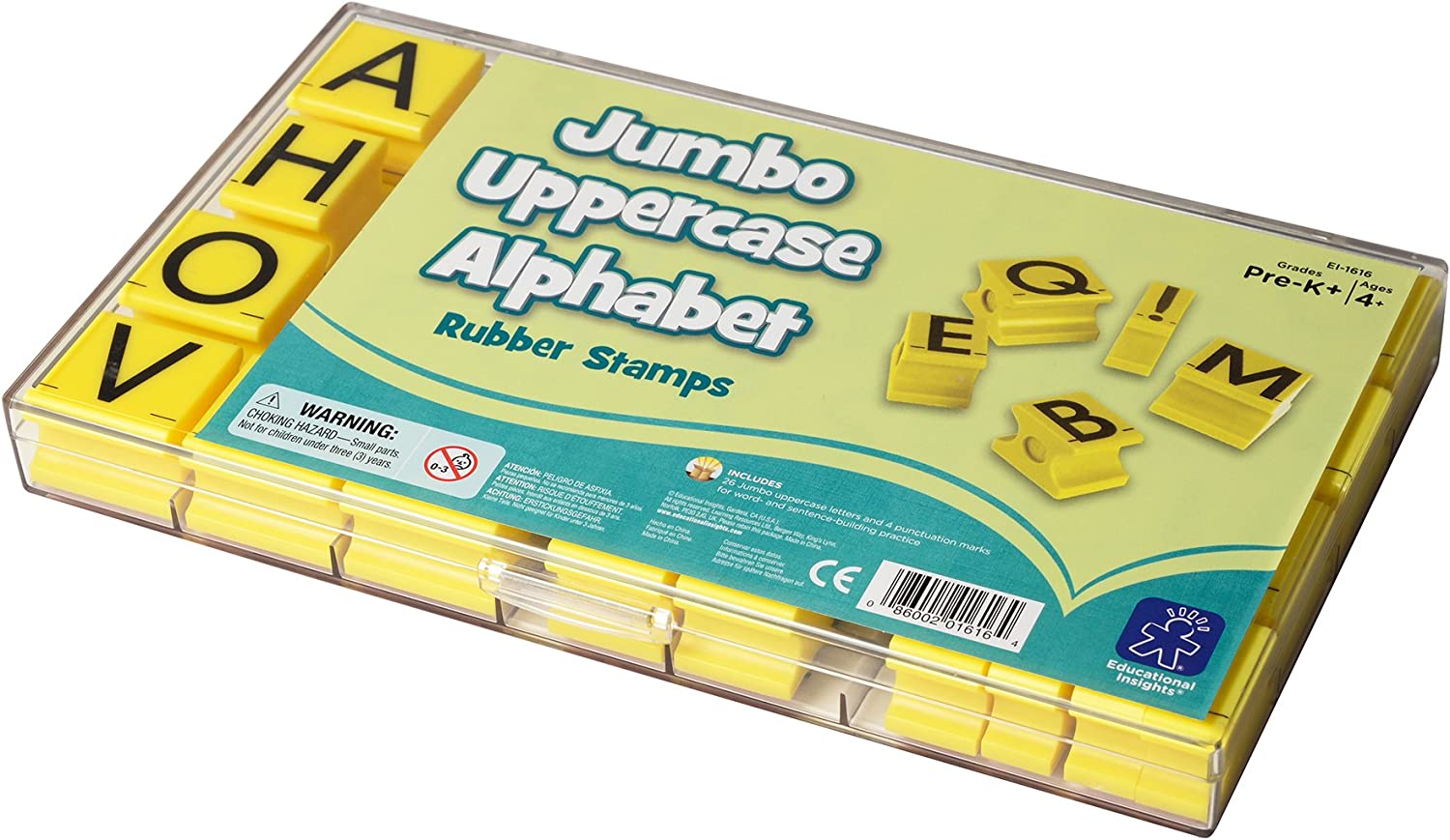  Lowercase Alphabet Stamps - 34 Pieces,Ages 4+