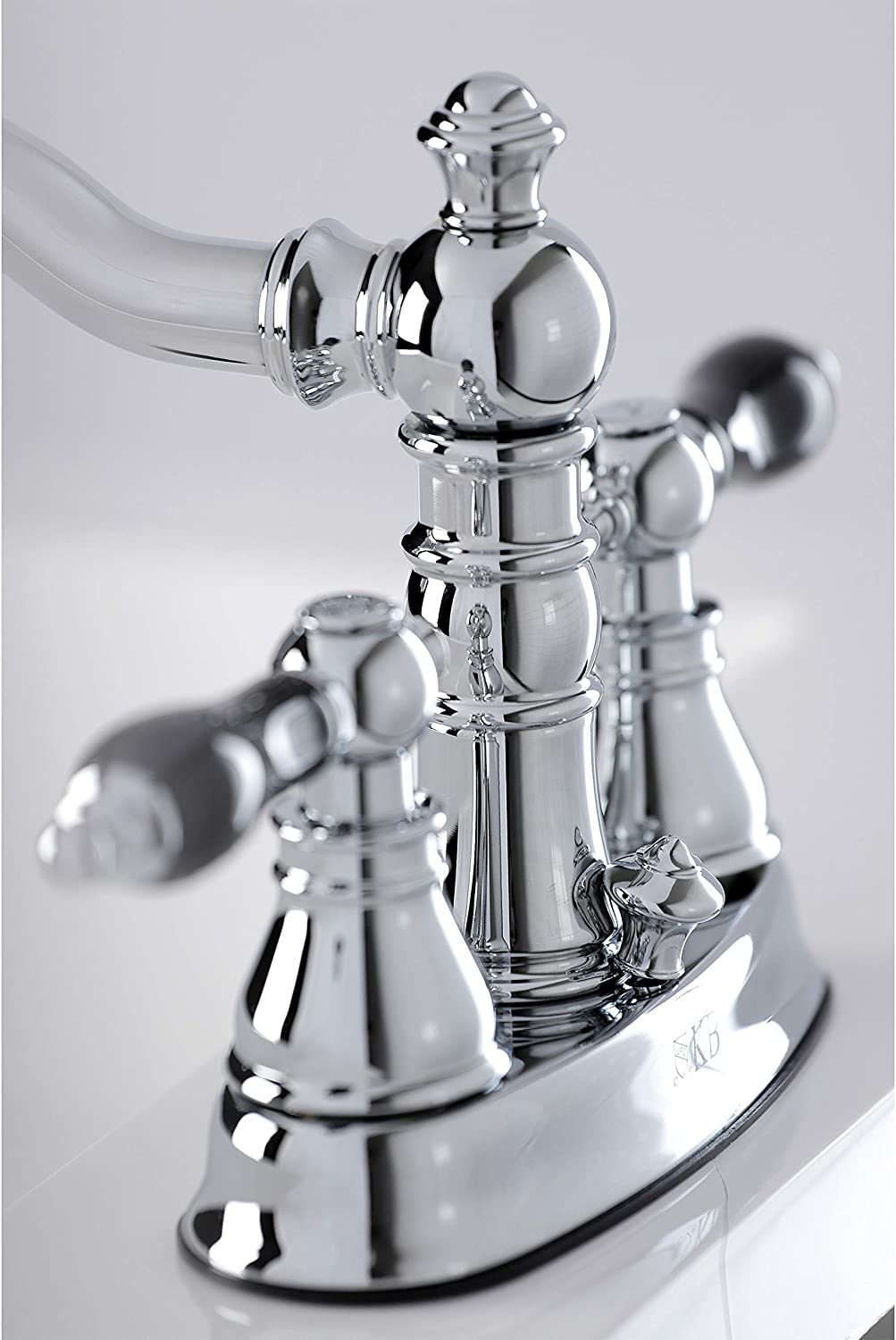 Kingston Brass FSC1601AKL Duchess 4&#34; Centerset Bathroom Faucet, Polished Chrome