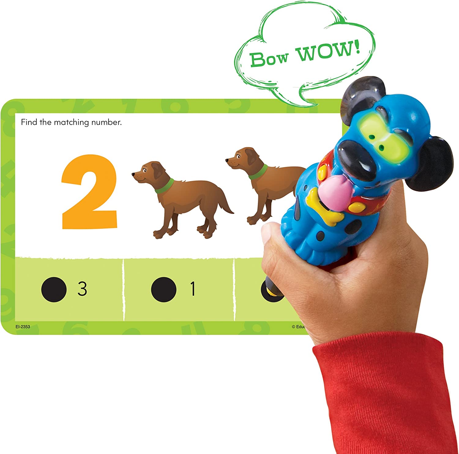 Educational Insights Hot Dots Jr. Numbers and Counting Card Set, Preschool and Kindergarten Readiness