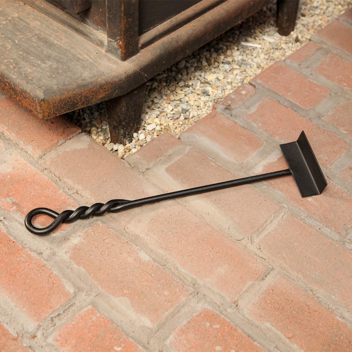 Minuteman International Twisted Rope Fireplace Match Holder, Graphite