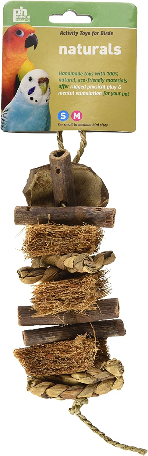 Prevue Hendryx 62803 Naturals Coco Rope Mini Bird Toy, 8 x 2.5