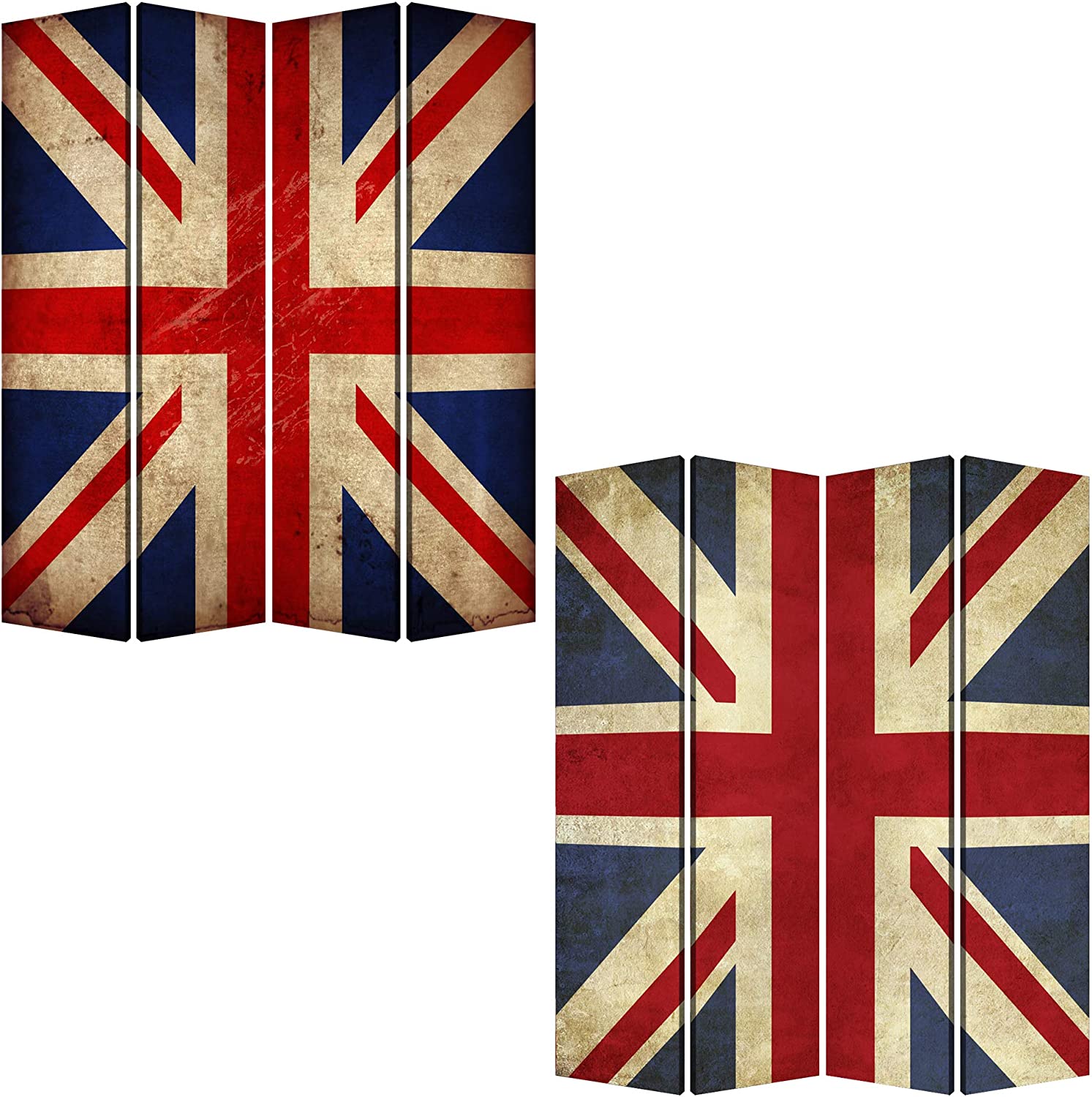 Screen Gems Union Jack Screen SG-177A Room Divider, Large, Multicolor