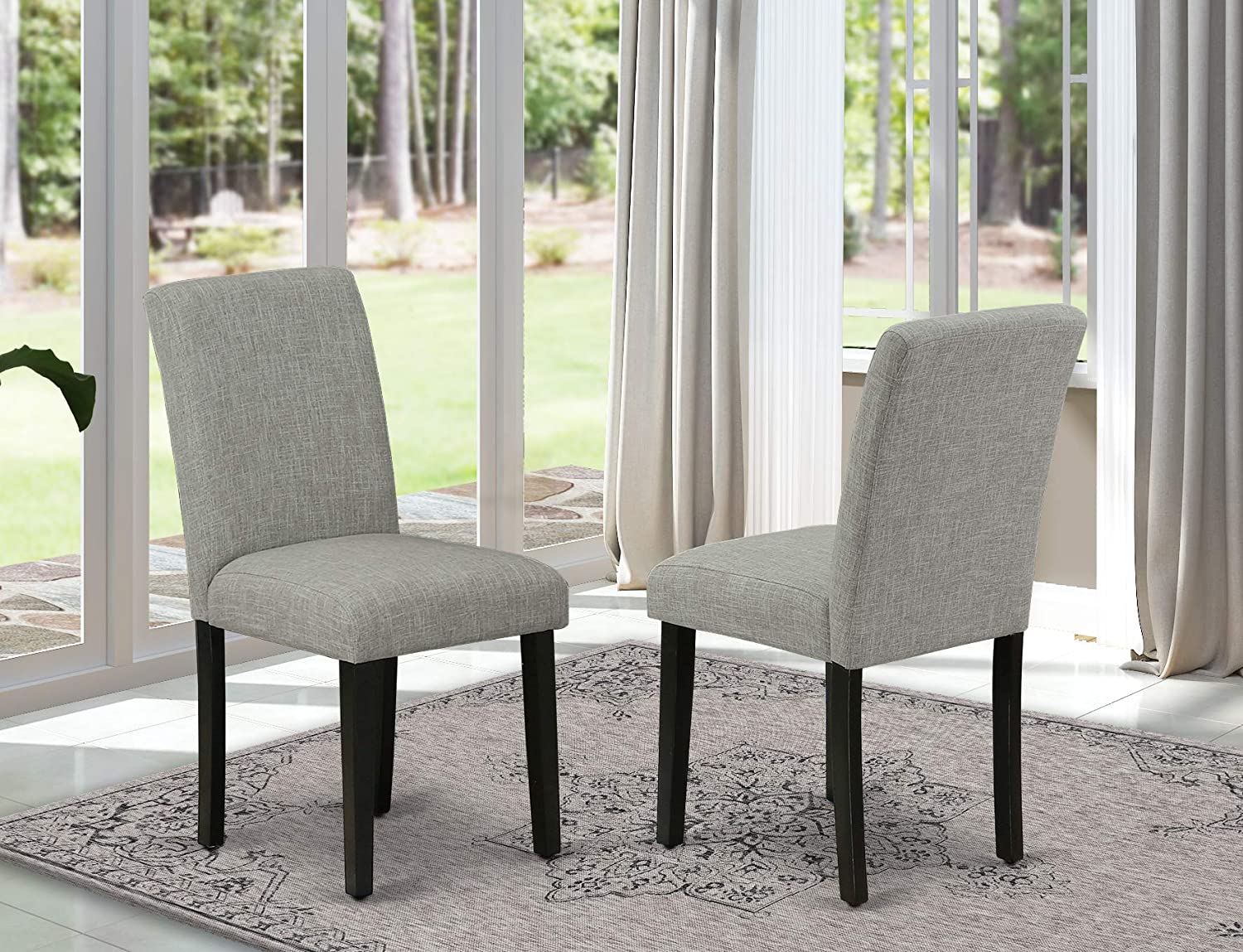 East West Furniture ABP8T05 Parson Dining Chairs