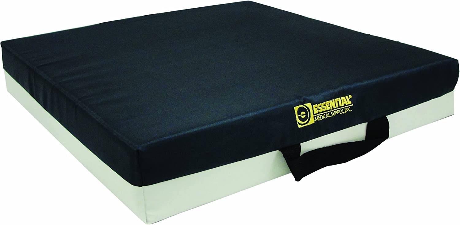 Essential Medical Supply Foam Cushion with Gel Bladder - 16&#34; x 18&#34; x 2&#34;