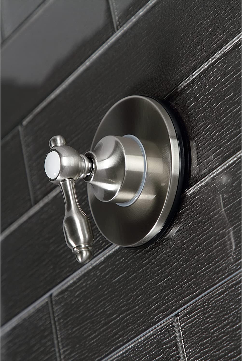 Kingston Brass KS3038TAL Tudor Three-Way Diverter Valve with Trim Kit, Brushed Nickel