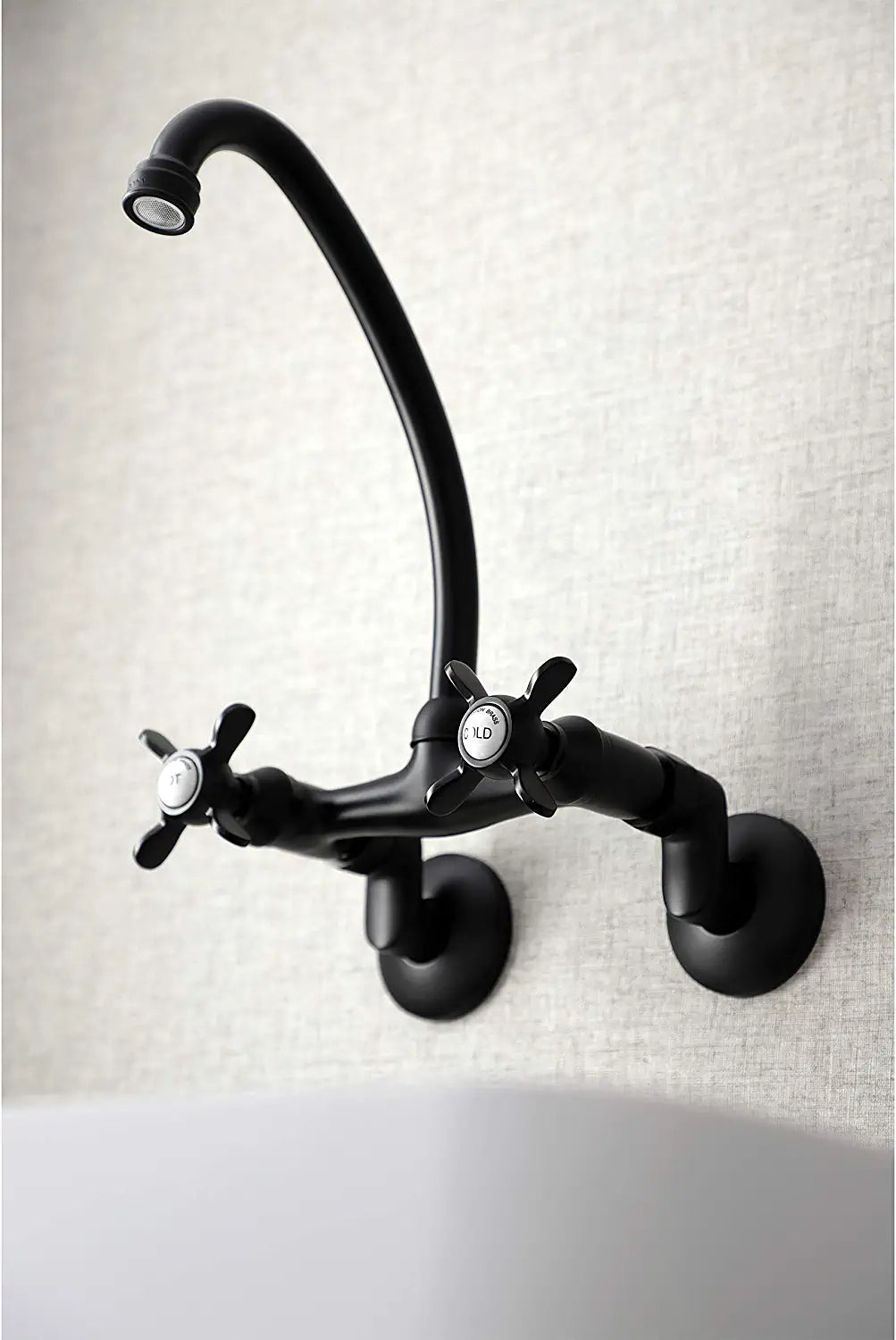 Kingston Brass KS114MB Essex Kitchen Faucet, Matte Black