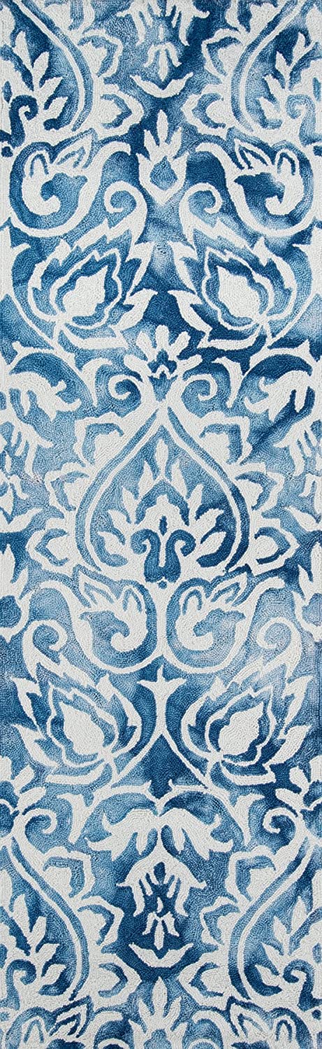 Momeni Rugs Serene Collection Transitional Area Rug, 2&#39;3&#34; x 7&#39;6&#34;, Blue