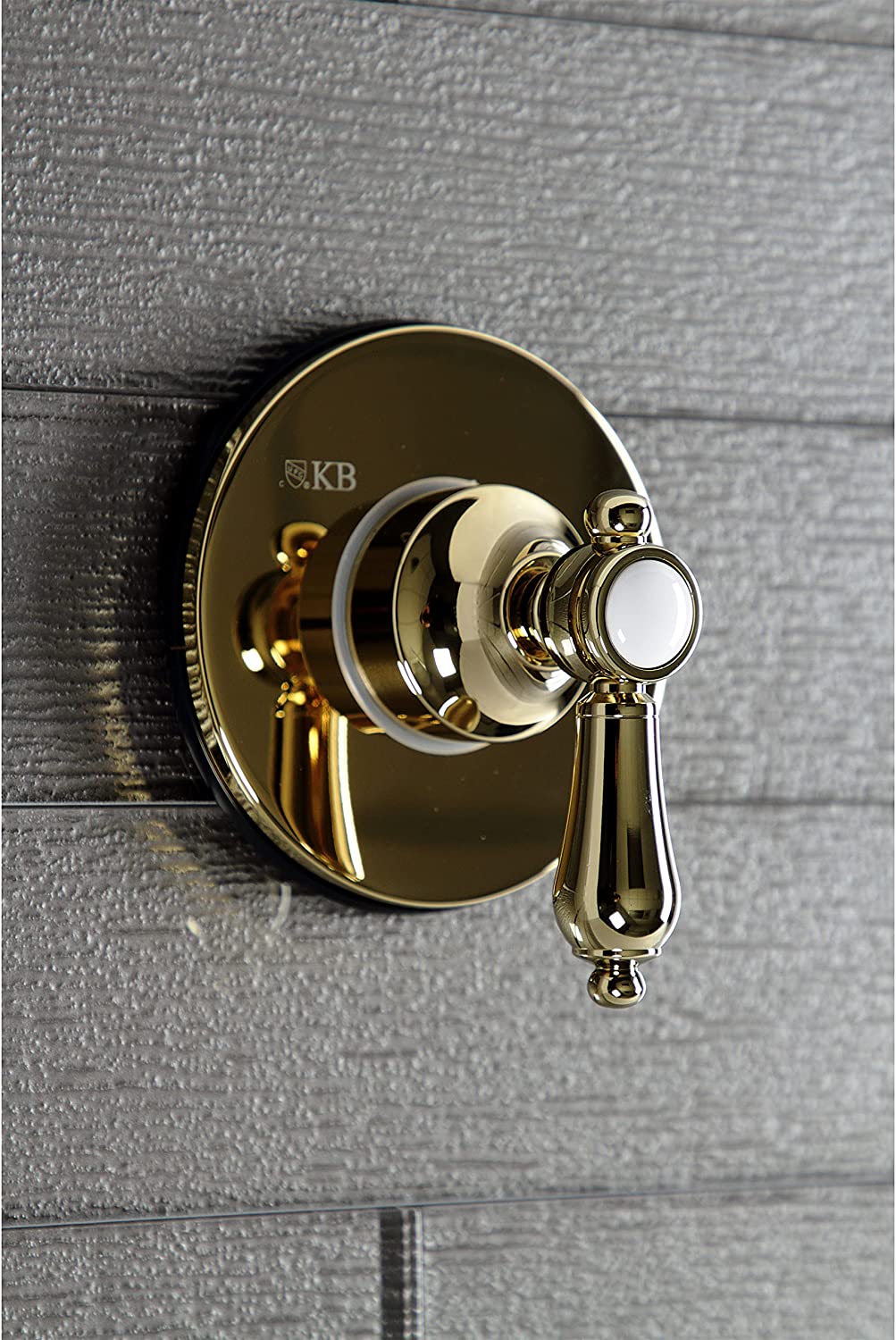 Kingston Brass KS3032BAL Heirloom Three-Way Diverter Valve with Trim Kit, Polished Brass