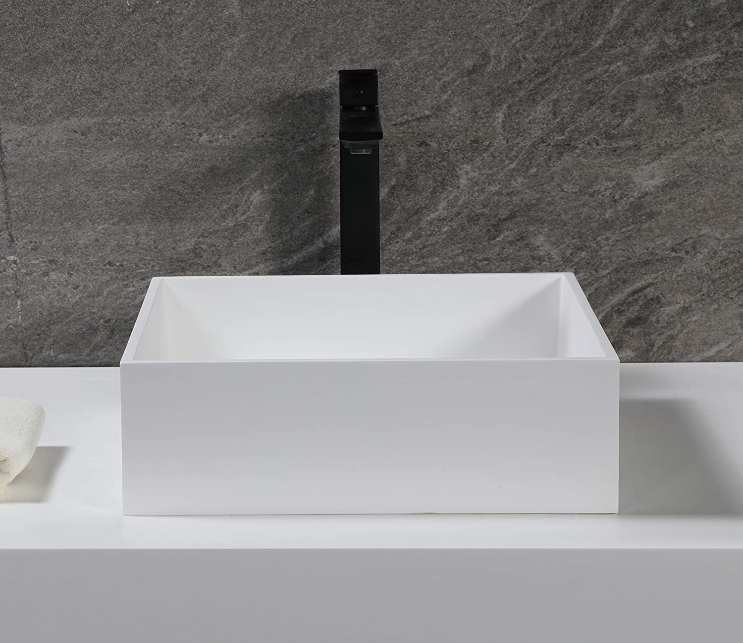 ALFI brand ABRS14S Bathroom Sink, White Matte