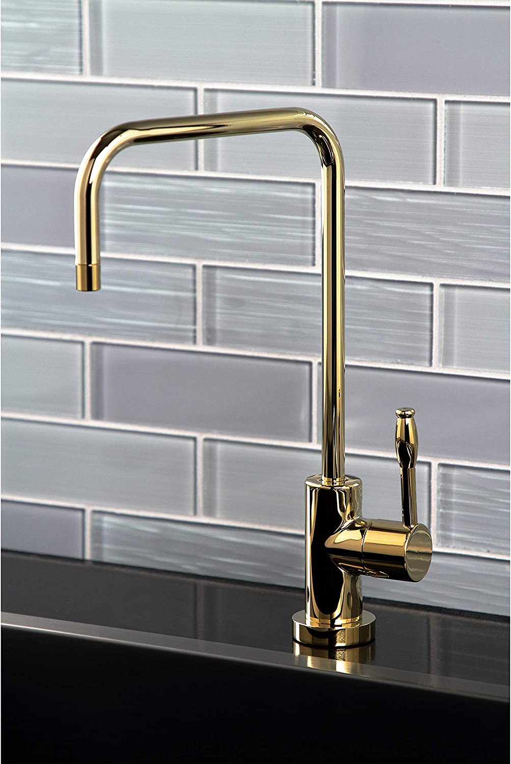 Kingston Brass KS6192NKL Nustudio Water Filtration Faucet, Polished Brass