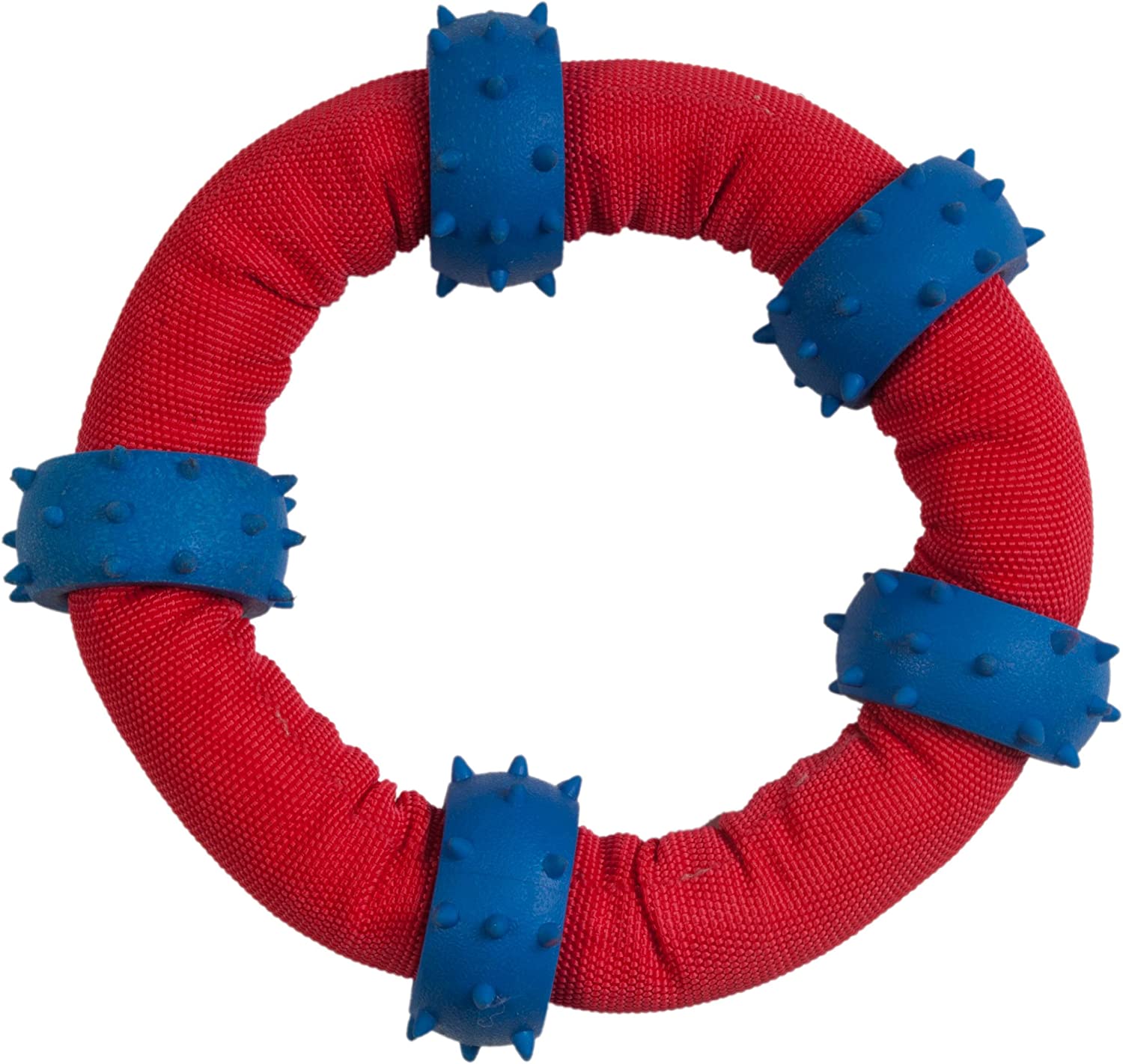 Chomper Gladiator Tuff Nylon Tug with Spike Rings Toy for Dogs