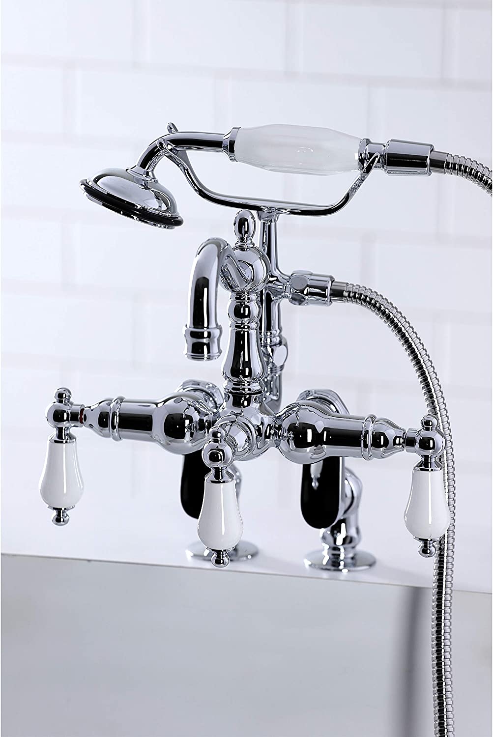 Kingston Brass CC6016T1 Vintage Clawfoot Tub Faucet, Polished Chrome