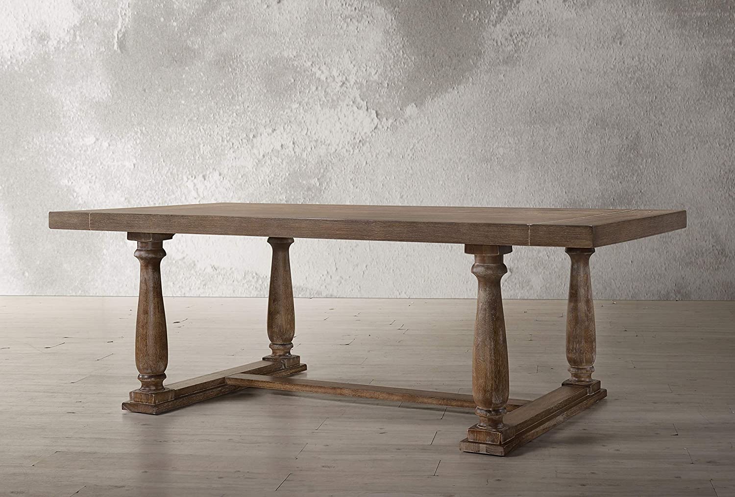 ACME Furniture Bernard Dining Table, Weathered Oak