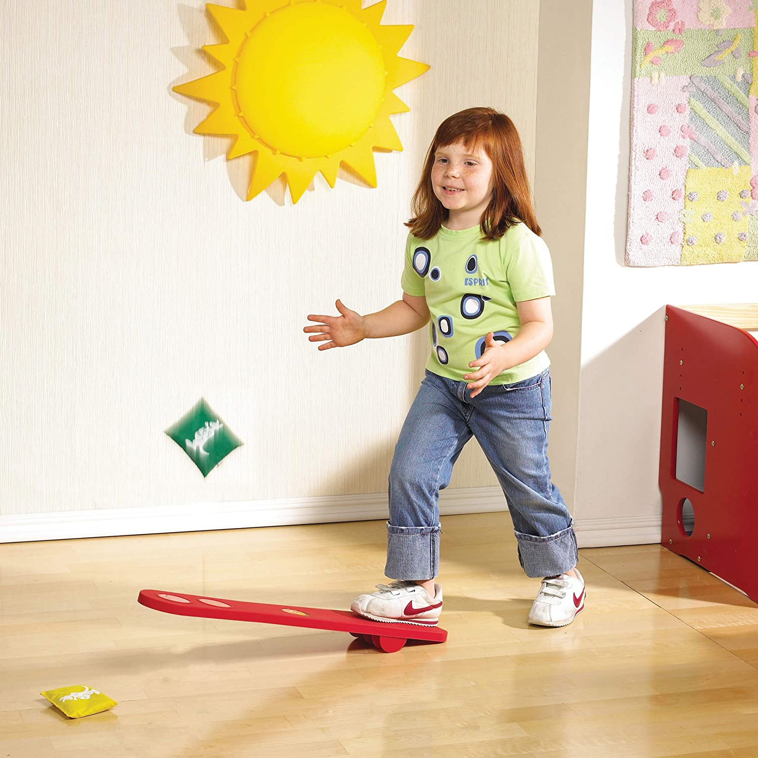 edxeducation Joey Jump - In Home Learning Activity for Kids Physical Play - Stomp and Catch Board - Learn to Catch - Build Coordination