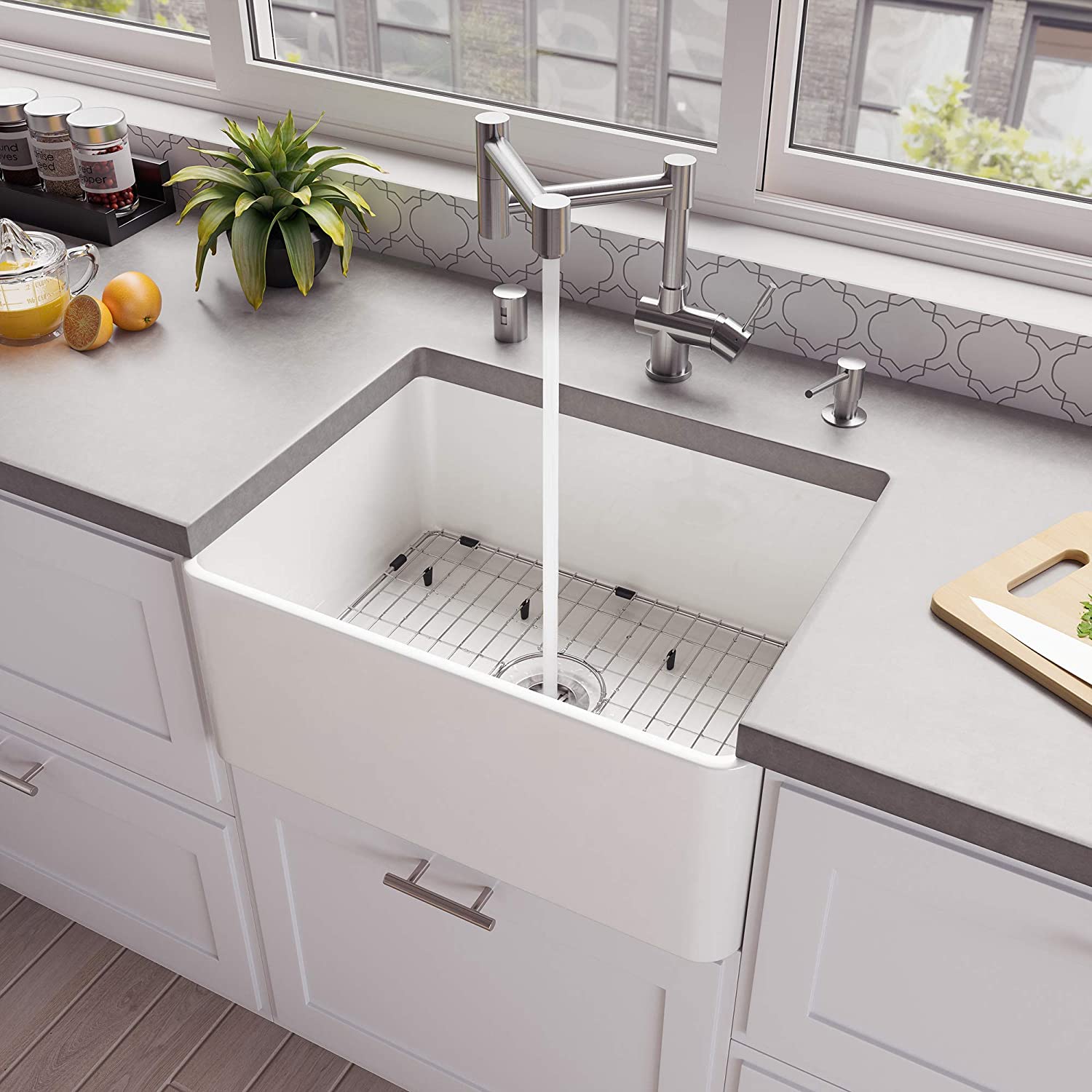 Alfi ABF2418-W Kitchen Sink, White