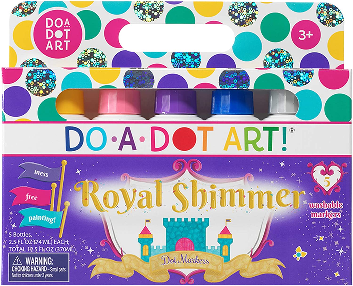 Do A Dot Art! Markers 5-Pack Shimmer Washable Paint Markers, The Original Dot