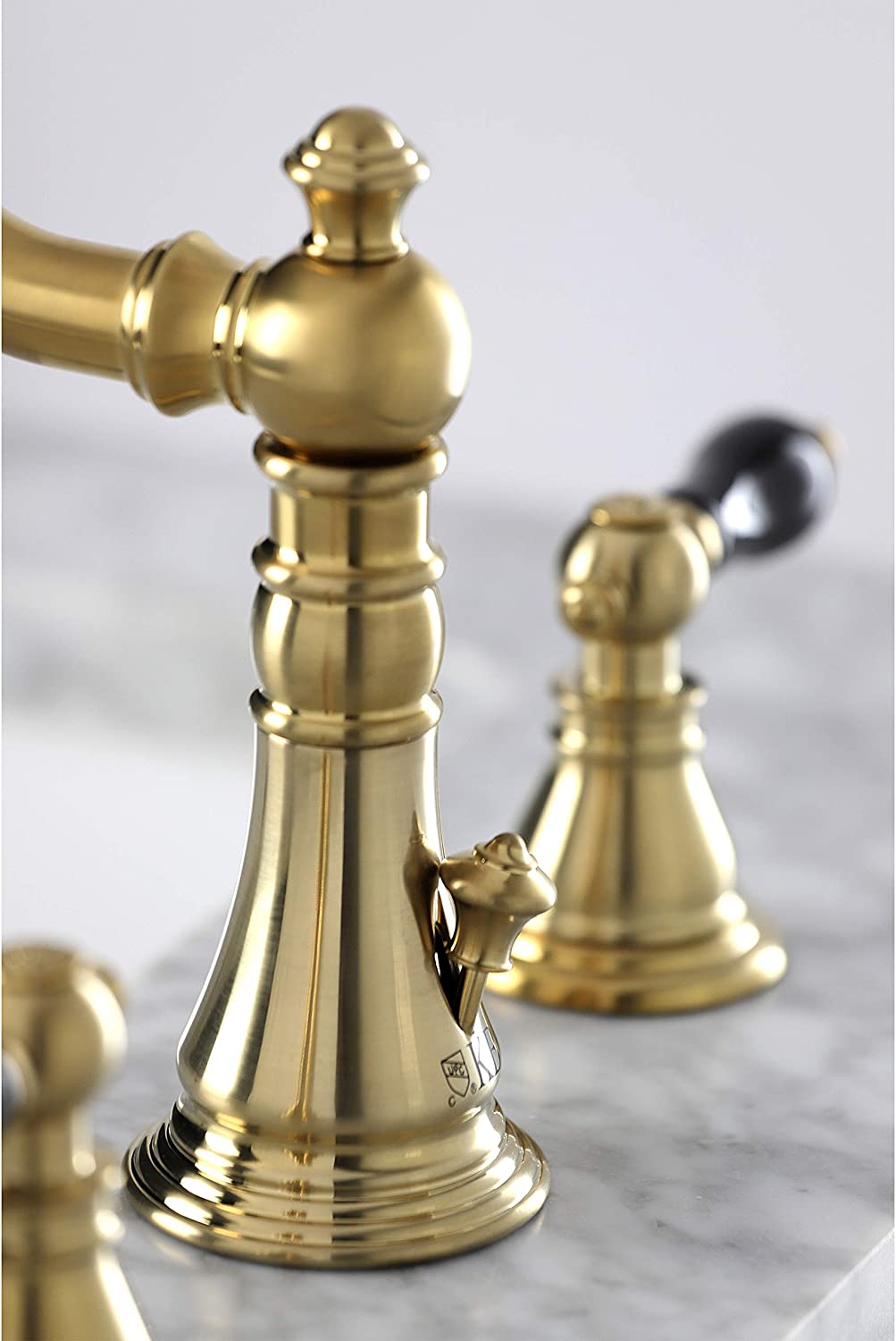 Kingston Brass FSC1973AKL Duchess Widespread Bathroom Faucet, Brushed Brass