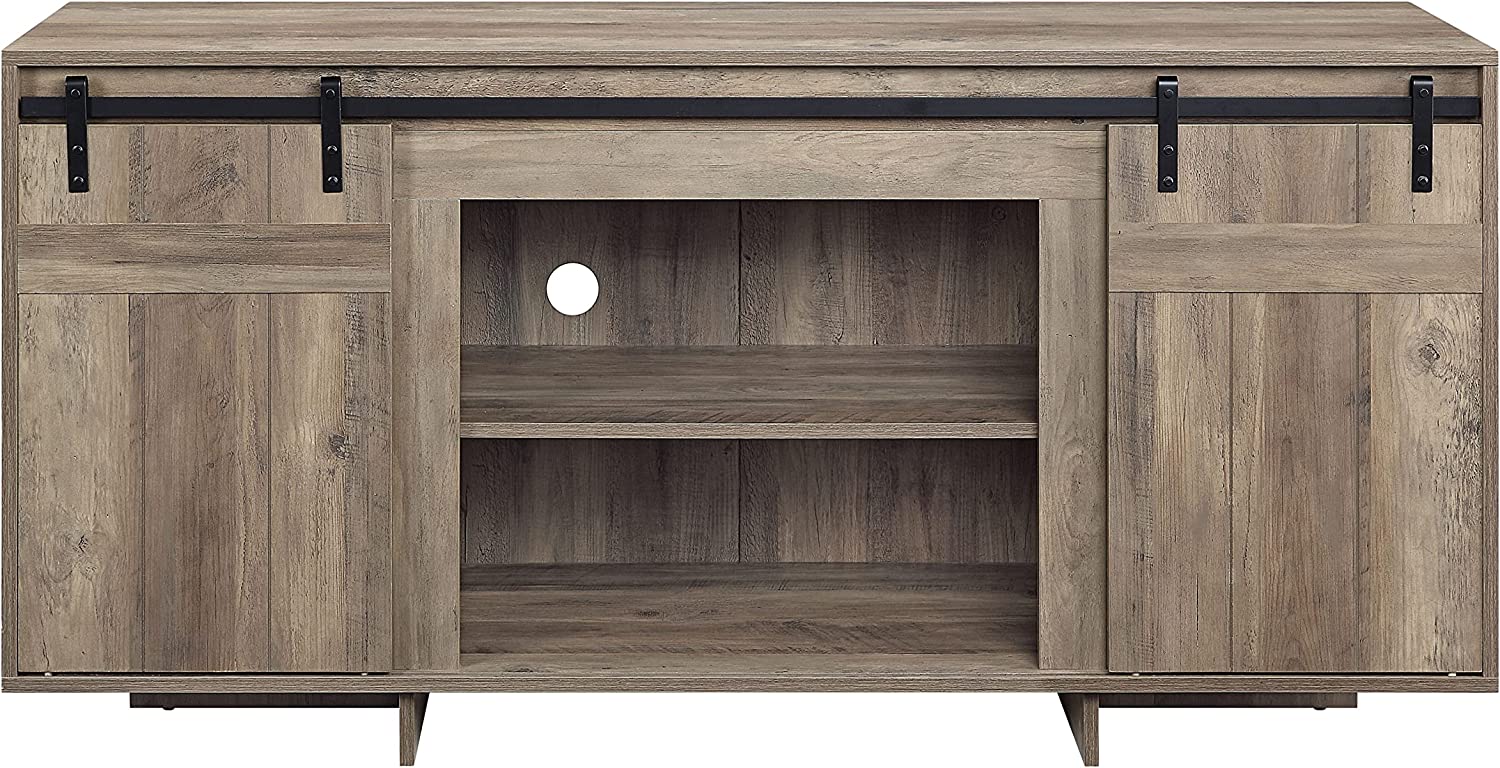 Acme Furniture Bellarosa TV Stand, Rustic Oak