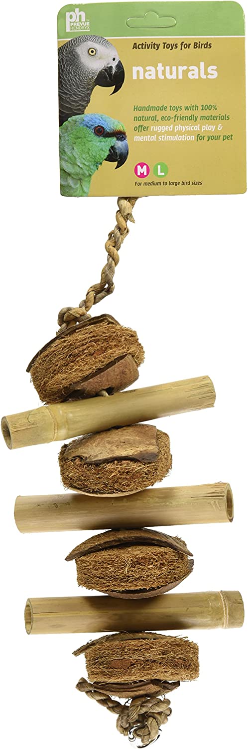 Prevue Hendryx 62800 Naturals Coco and Bamboo Bird Toy