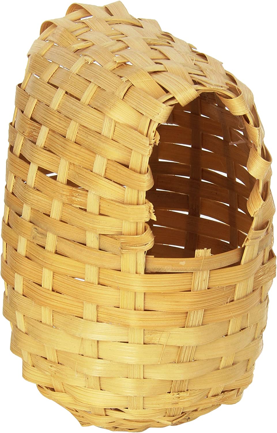 Prevue Pet Products BPV1155 Bamboo Covered Breeding Nest Hut for Birds, Large