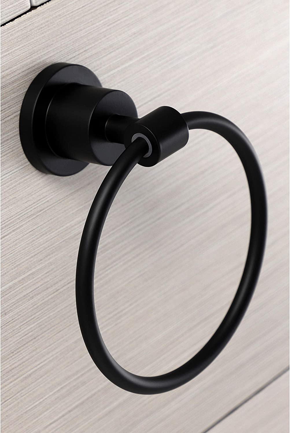 Kingston Brass BA8214MB Concord Towel Ring, Matte Black