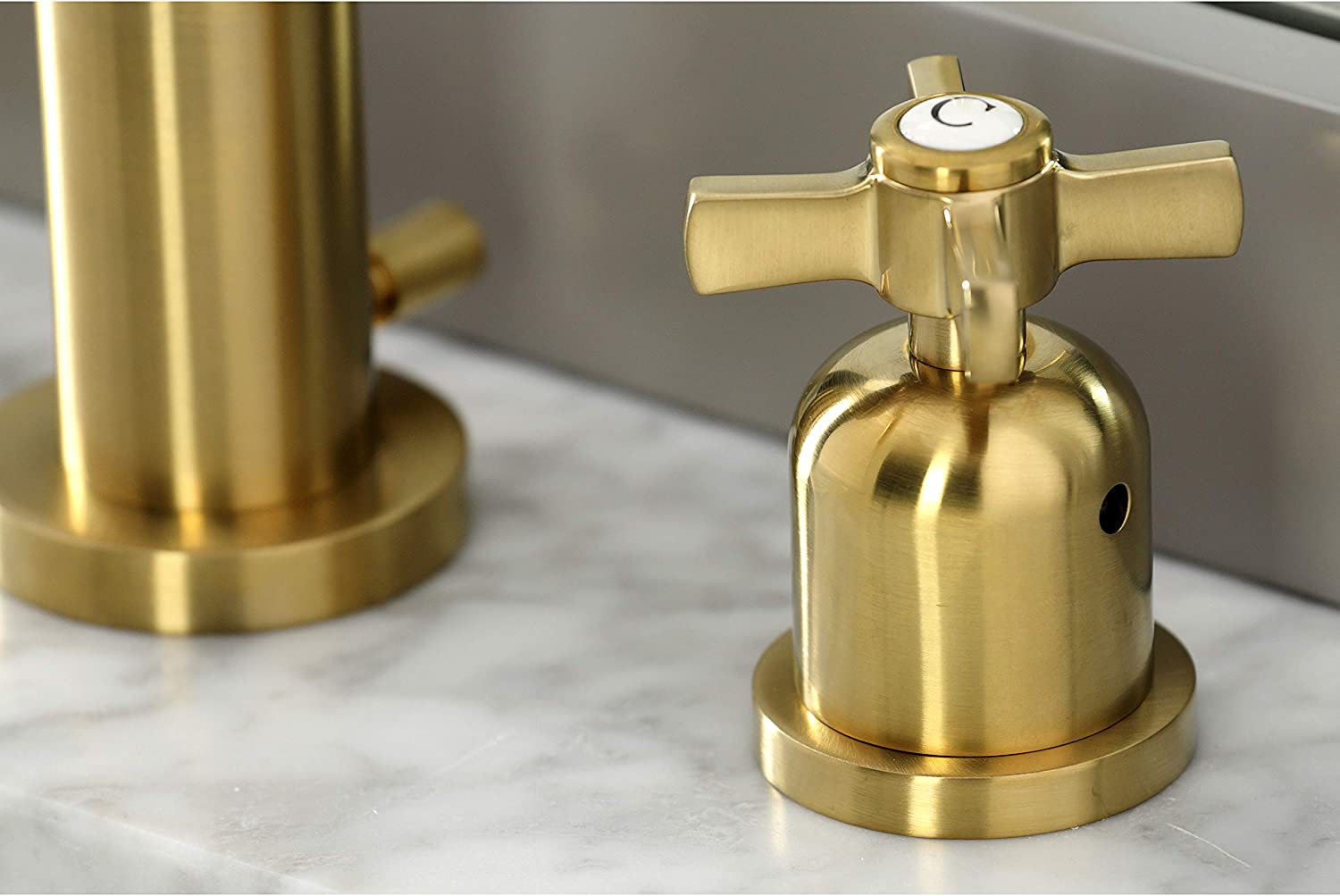 Fauceture FSC8923ZX Millennium Widespread Bathroom Faucet, Brushed Brass