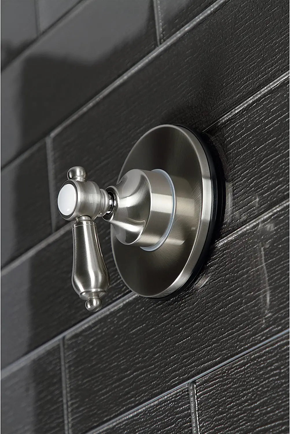 Kingston Brass KS3038BAL Heirloom Three-Way Diverter Valve with Trim Kit, Brushed Nickel