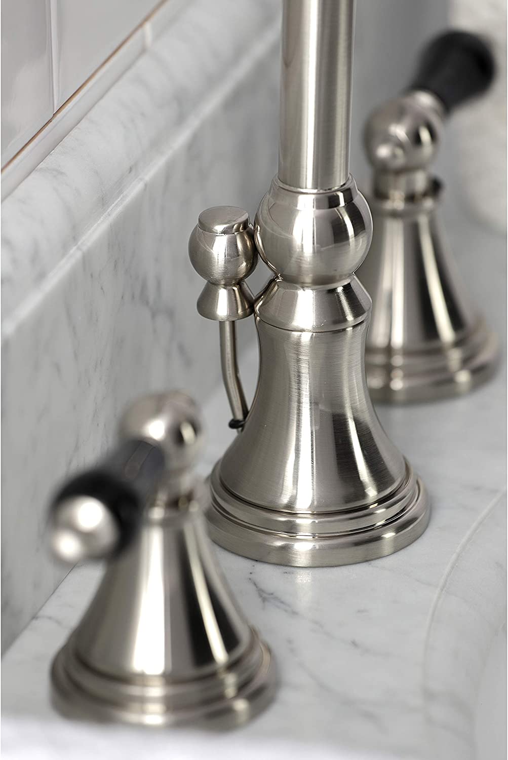 Kingston Brass KS2988PKL Duchess Widespread Bathroom Faucet, Brushed Nickel