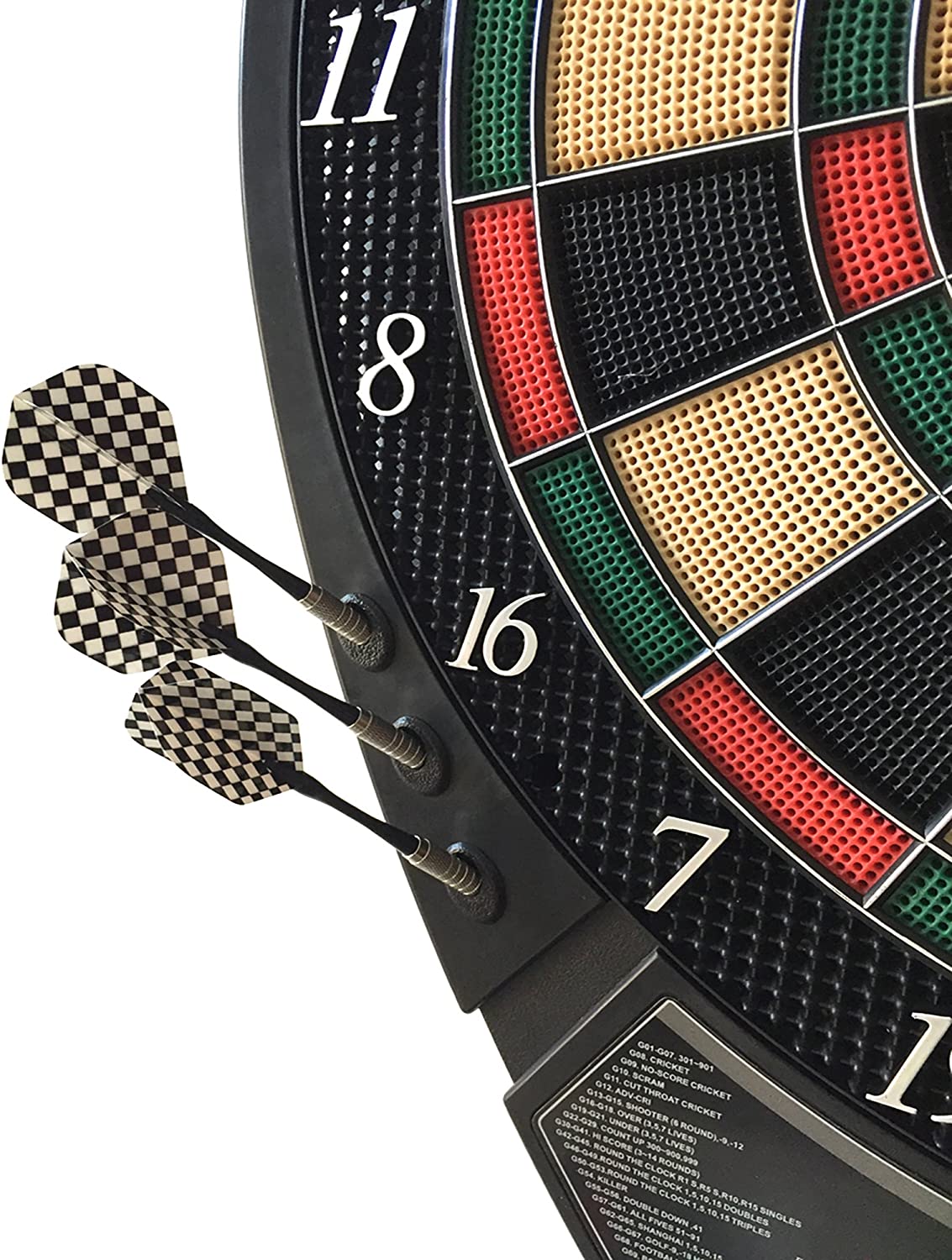 Hathaway Magnum Electronic Soft Tip Dartboard,Black/Multi