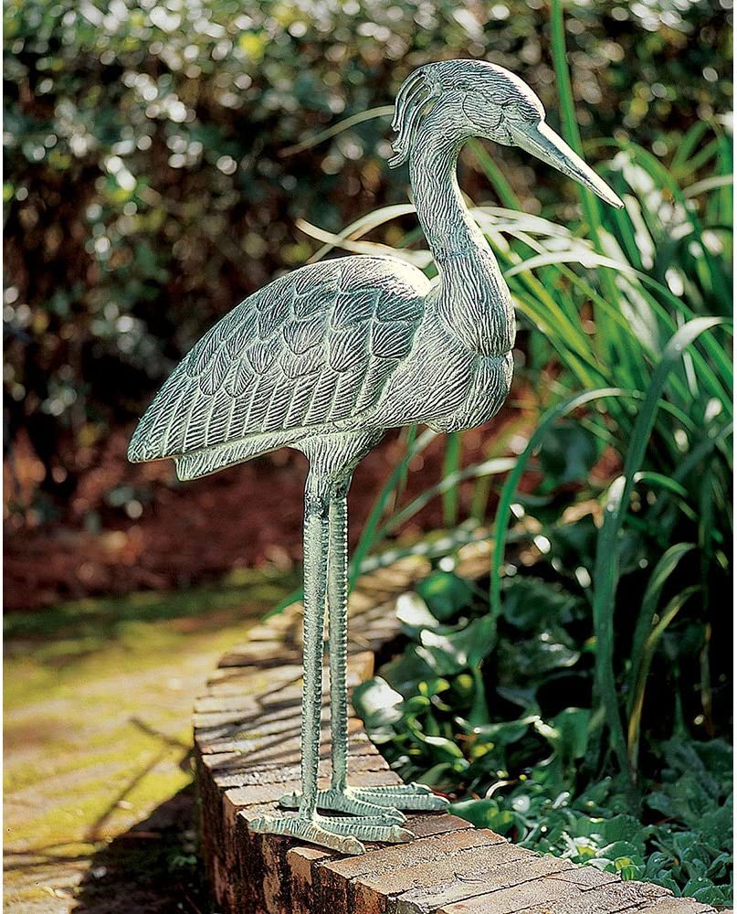 Achla Designs Stately Blue Heron Garden Statue