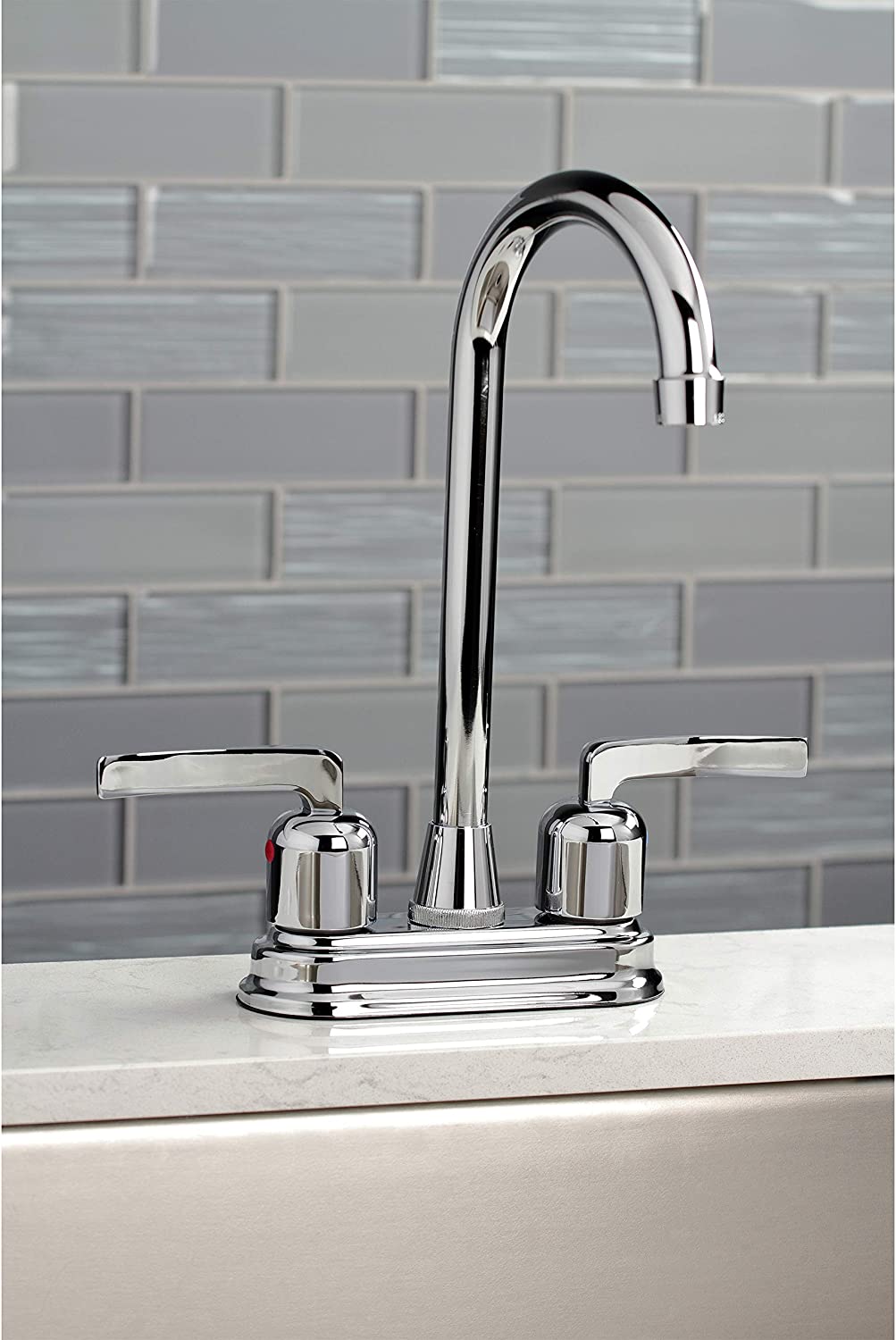 Kingston Brass KB8491EFL Centurion Bar Faucet, Polished Chrome