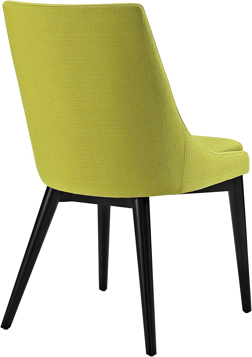 Modway Viscount Mid-Century Modern Upholstered Fabric Kitchen and Dining Room Chair in Wheatgrass