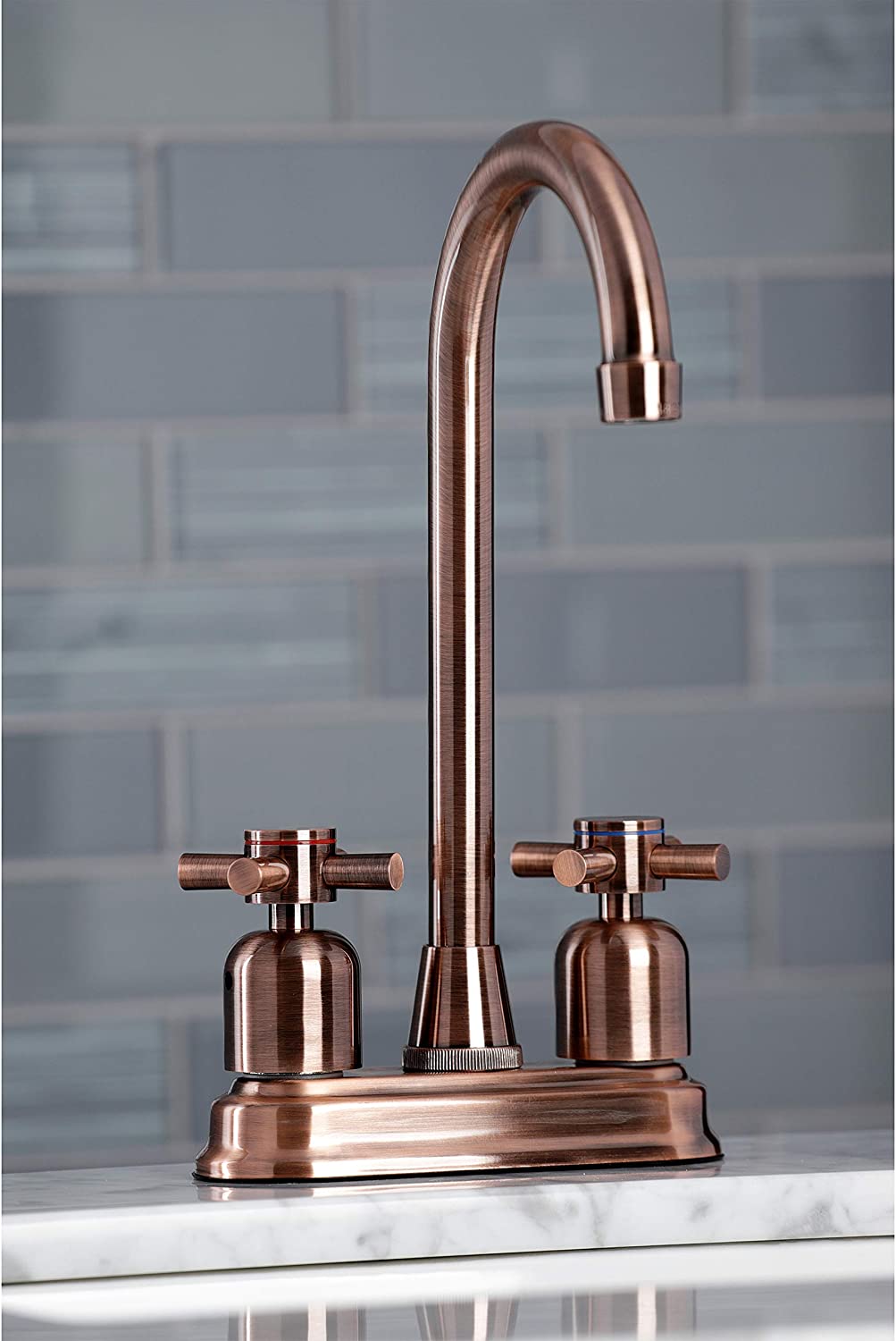 Kingston Brass KB849DXAC Concord Bar Faucet, Antique Copper