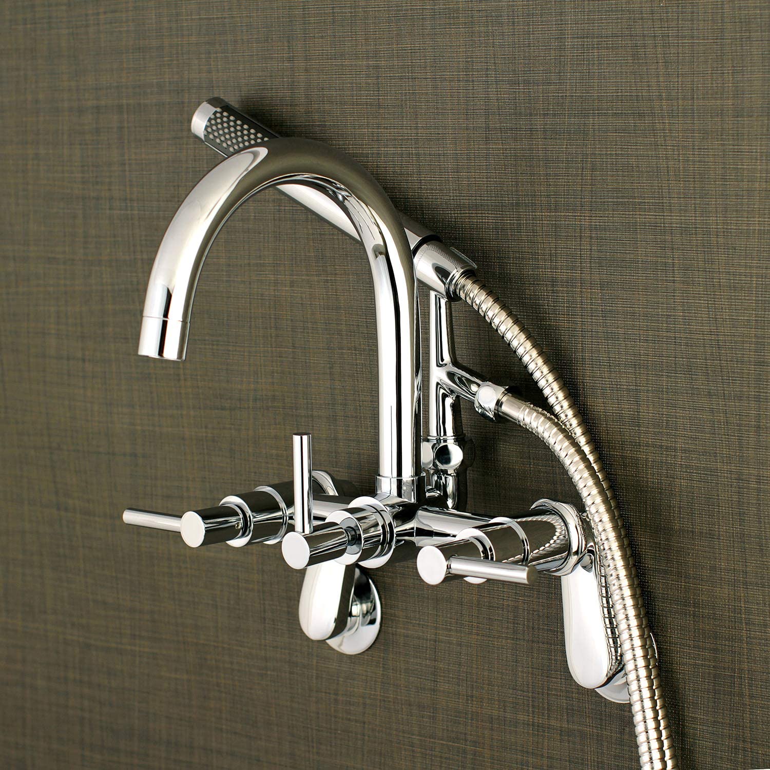 Kingston Brass AE8151DL Concord Clawfoot Tub Faucet, Polished Chrome