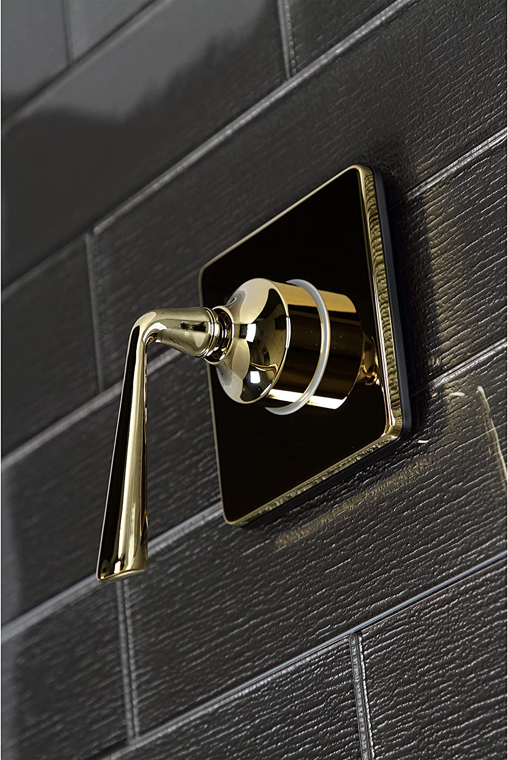 Kingston Brass KS3042ZL Three-Way Diverter Valve with Trim Kit, Polished Brass