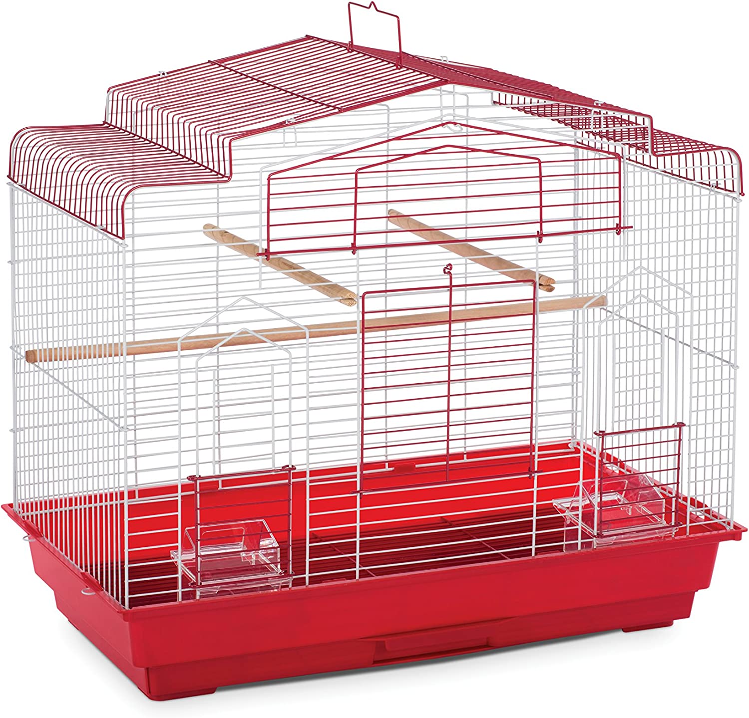 Prevue Pet Products SP50051 Barn Style Bird Cage, Brown/White