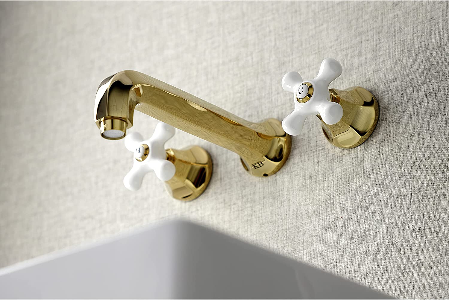 Kingston Brass KS4122PX Metropolitan Bathroom Faucet, Polished Brass