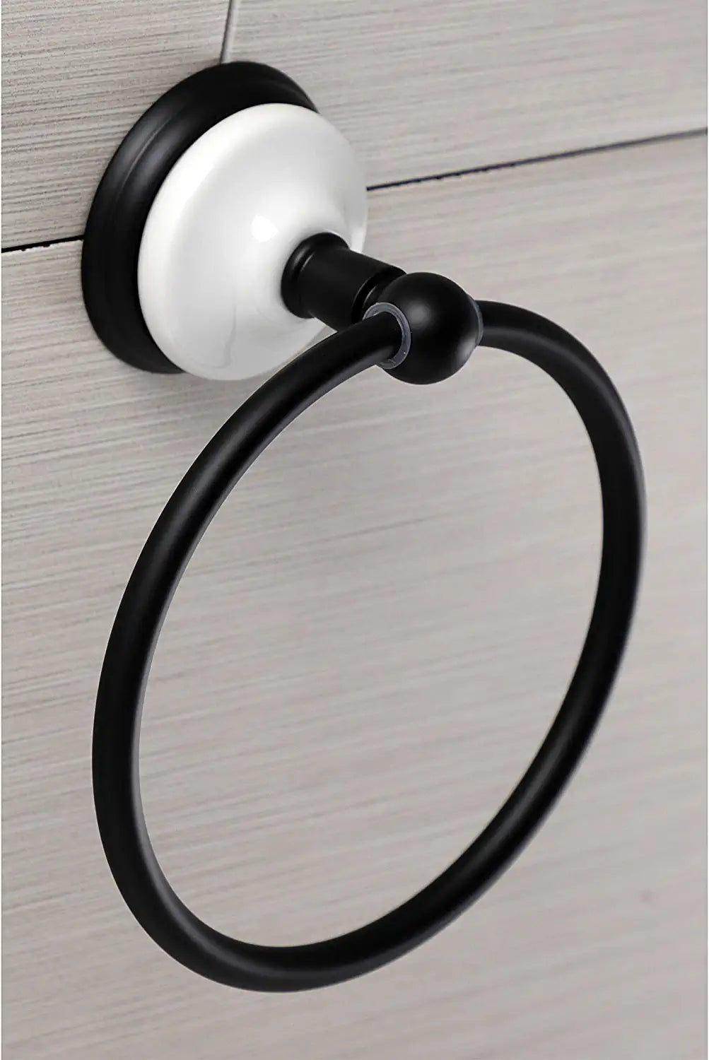 Kingston Brass BA1114MB Victorian Towel Ring, Matte Black