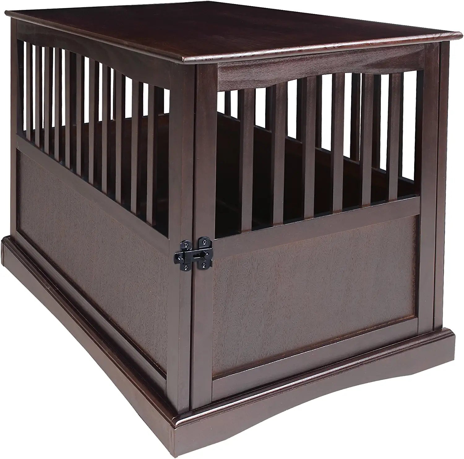 Casual Home Wooden Large Pet Crate, End Table, Espresso