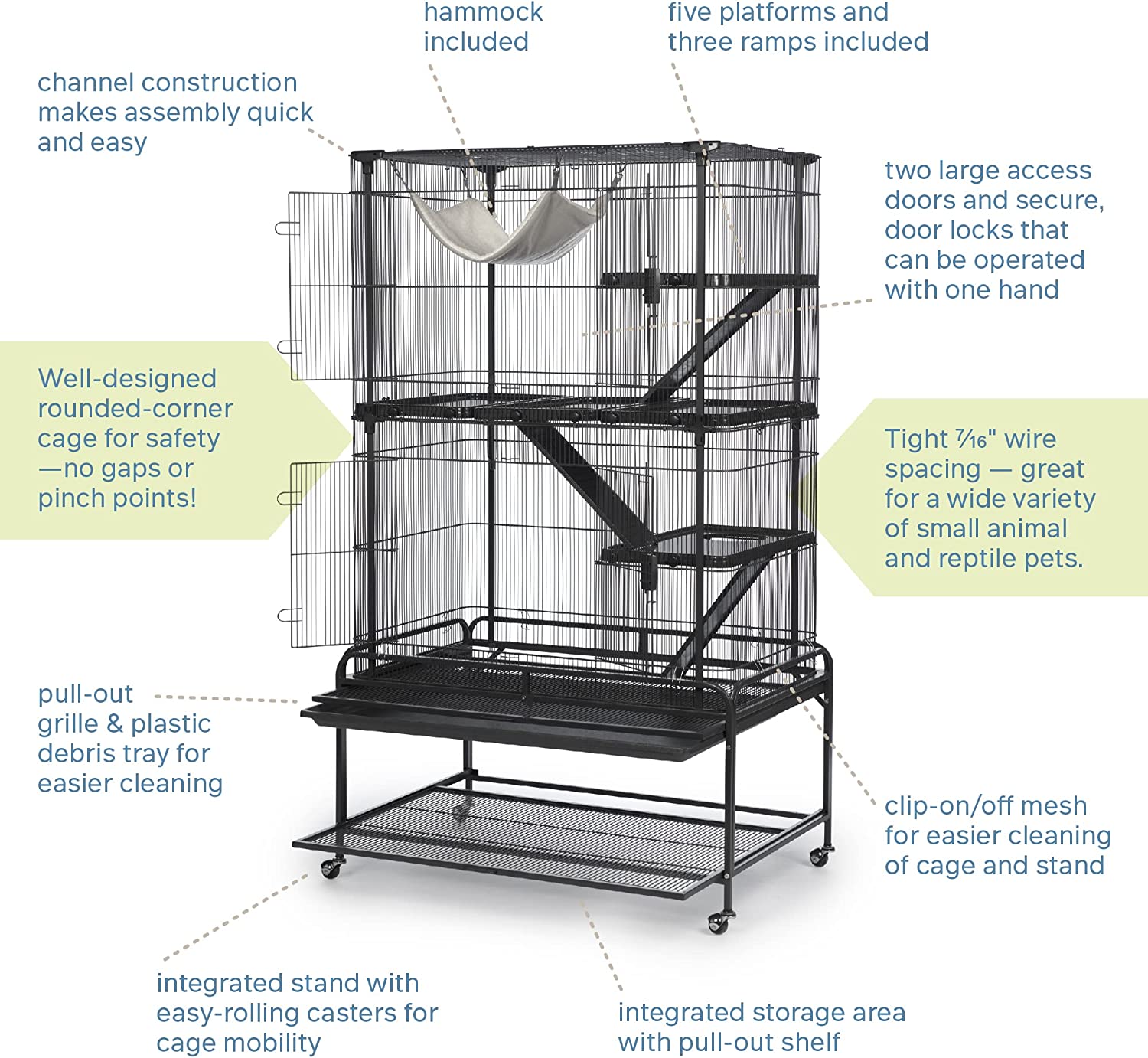 Prevue Pet Products Deluxe Critter Cage