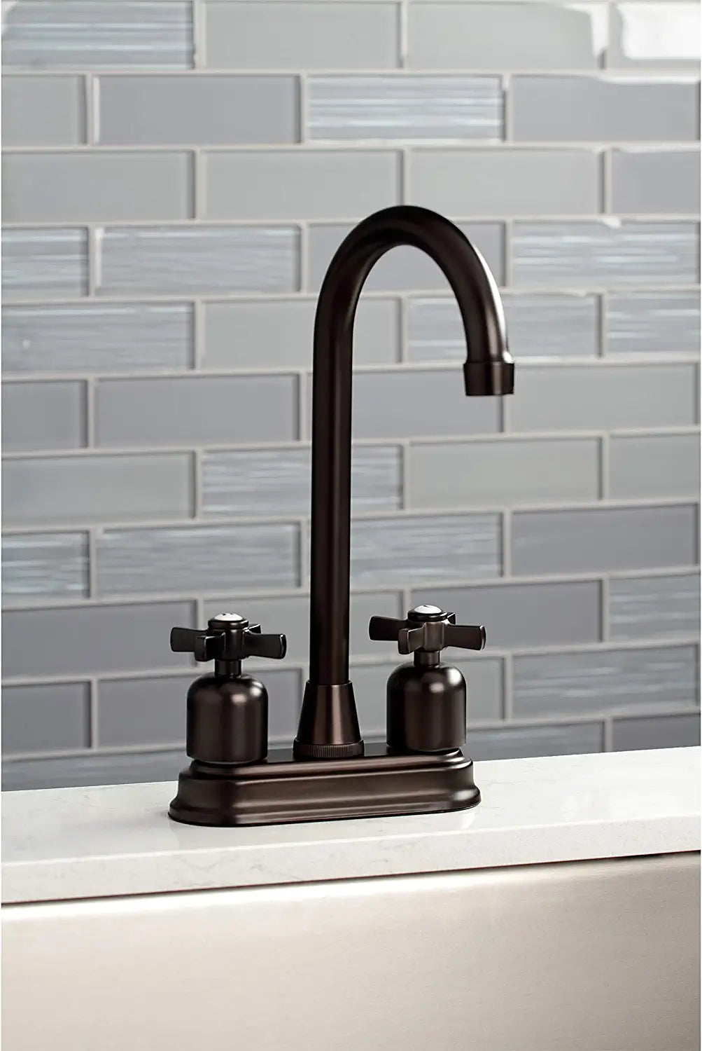 Kingston Brass KB8495ZX Millennium Bar Faucet, Oil Rubbed Bronze