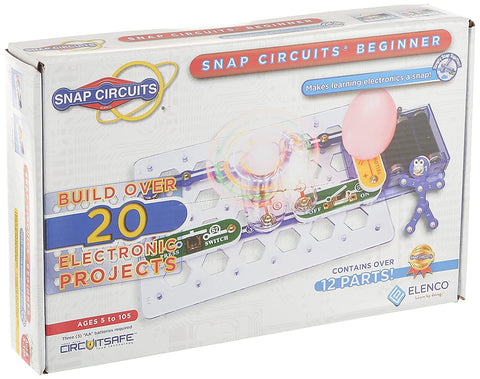 Snap Circuits Beginner, Electronics Exploration Kit, Stem Kit For Ages 5-9 (SCB-20)