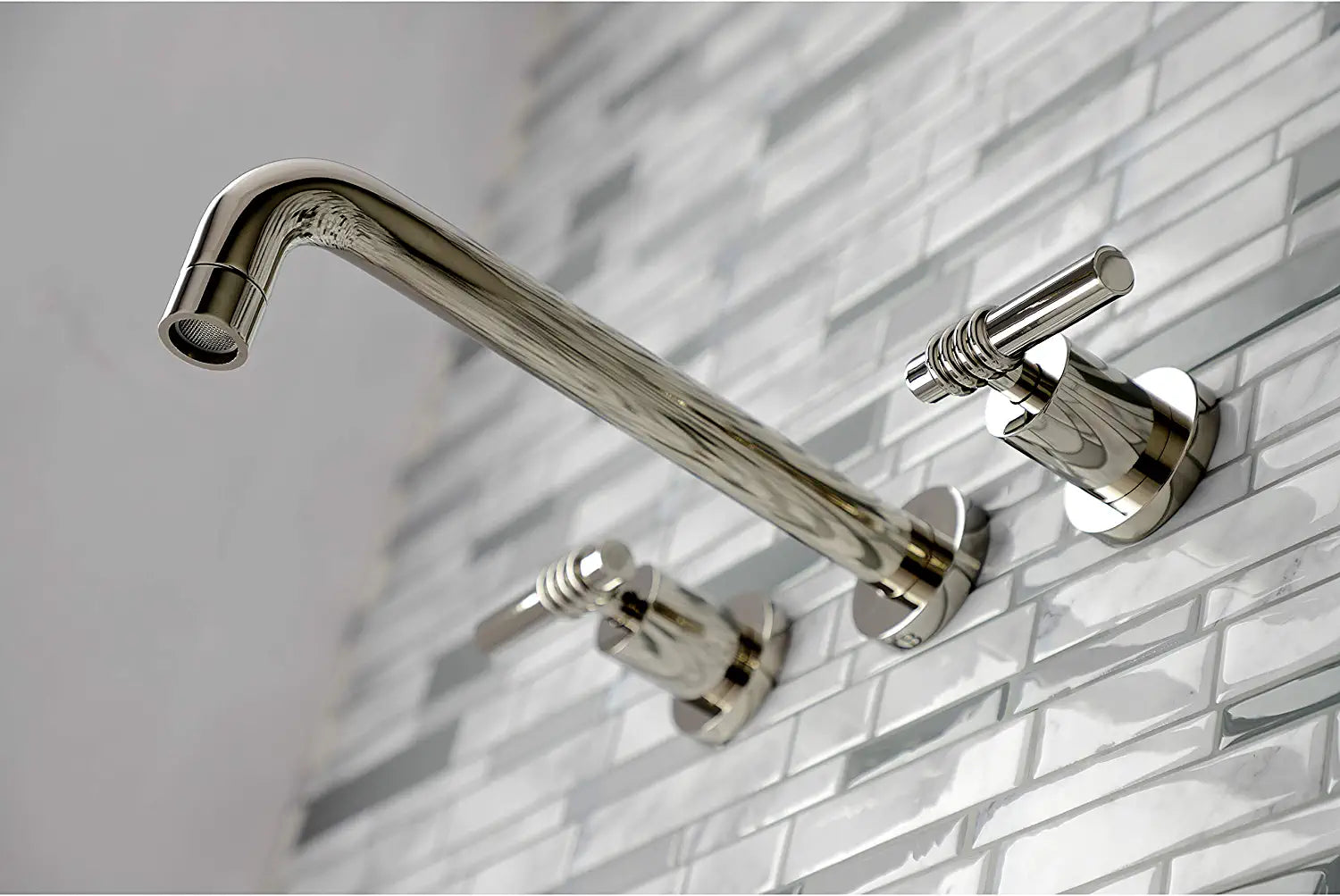 Kingston Brass KS8026ML Milano Tub Faucet, Polished Nickel